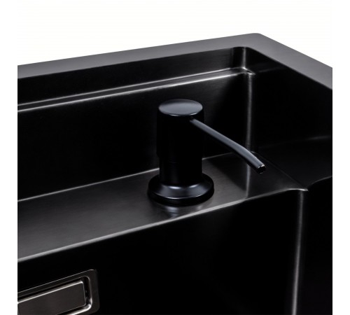 Кухонная мойка скрытая черная Platinum TZ 40*50