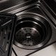 Кухонная мойка 75*46D PVD черная Platinum Handmade "ВОДОСПАД"