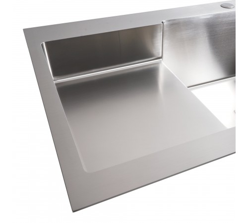 Кухонная мойка 78*50С R нержавейка Platinum Handmade (углубленное полотнище, 3.0/1.0 мм)
