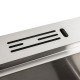 Кухонная мойка нержавеющая 60х50 Platinum Handmade с подставкой для ножей (сифон круглый, 3,0/0,8)