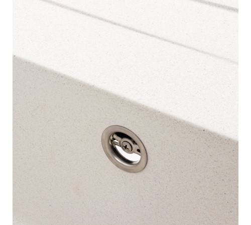 Кухонная мойка гранитная матовая 7050 CASCADA Platinum белая в точку