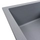Кухонная мойка гранитная матовая 7050 CASCADA Platinum Серый металлик