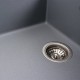 Кухонная мойка гранитная матовая 7050 CASCADA Platinum Серый металлик
