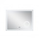 Дзеркало Qtap Stork 800х600 з LED-підсвічуванням Touch, лінза, цифровий годинник, димер, рег. яскравості QT157814226080W