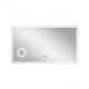 Зеркало Qtap Crow 1200х700 с LED-подсветкой Touch, линза, цифровые часы, димер, рег. яркости QT0578141670120W