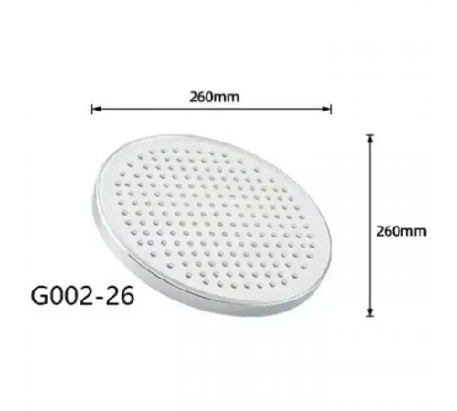 Тропічний душ GAPPO G002-26, Ø260 мм, білий/хром